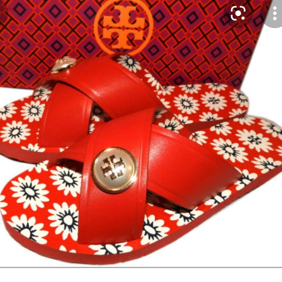 Tory Burch Shoes - Tory Burch Melody Criss Cross Pool Slide Sandal